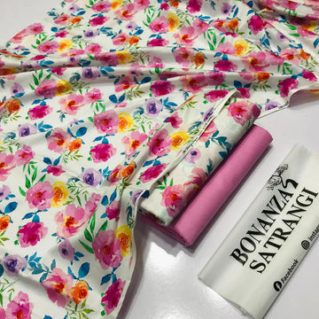 BONANZA LAWN DIGITAL PRINT 2 PC D182
