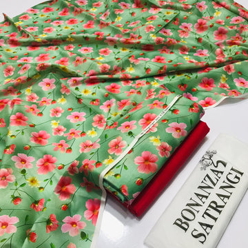 BONANZA LAWN DIGITAL PRINT 2PC D198