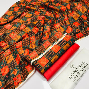 BONANZA LAWN DIGITAL PRINT 2PC D250