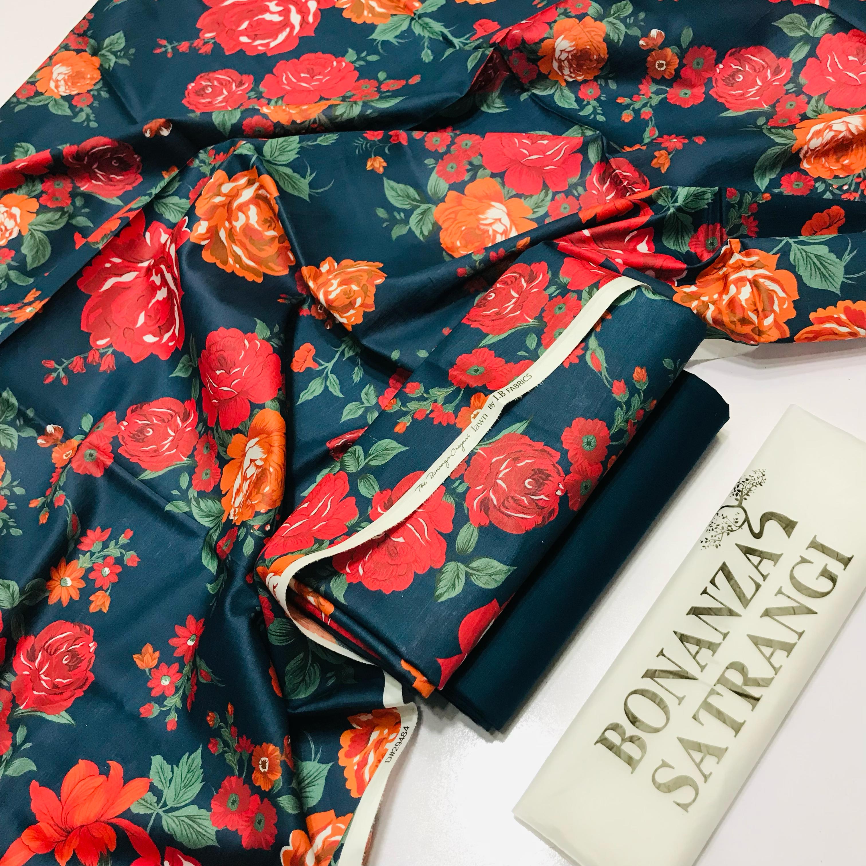 BONANZA LAWN DIGITAL PRINT 2PC D141