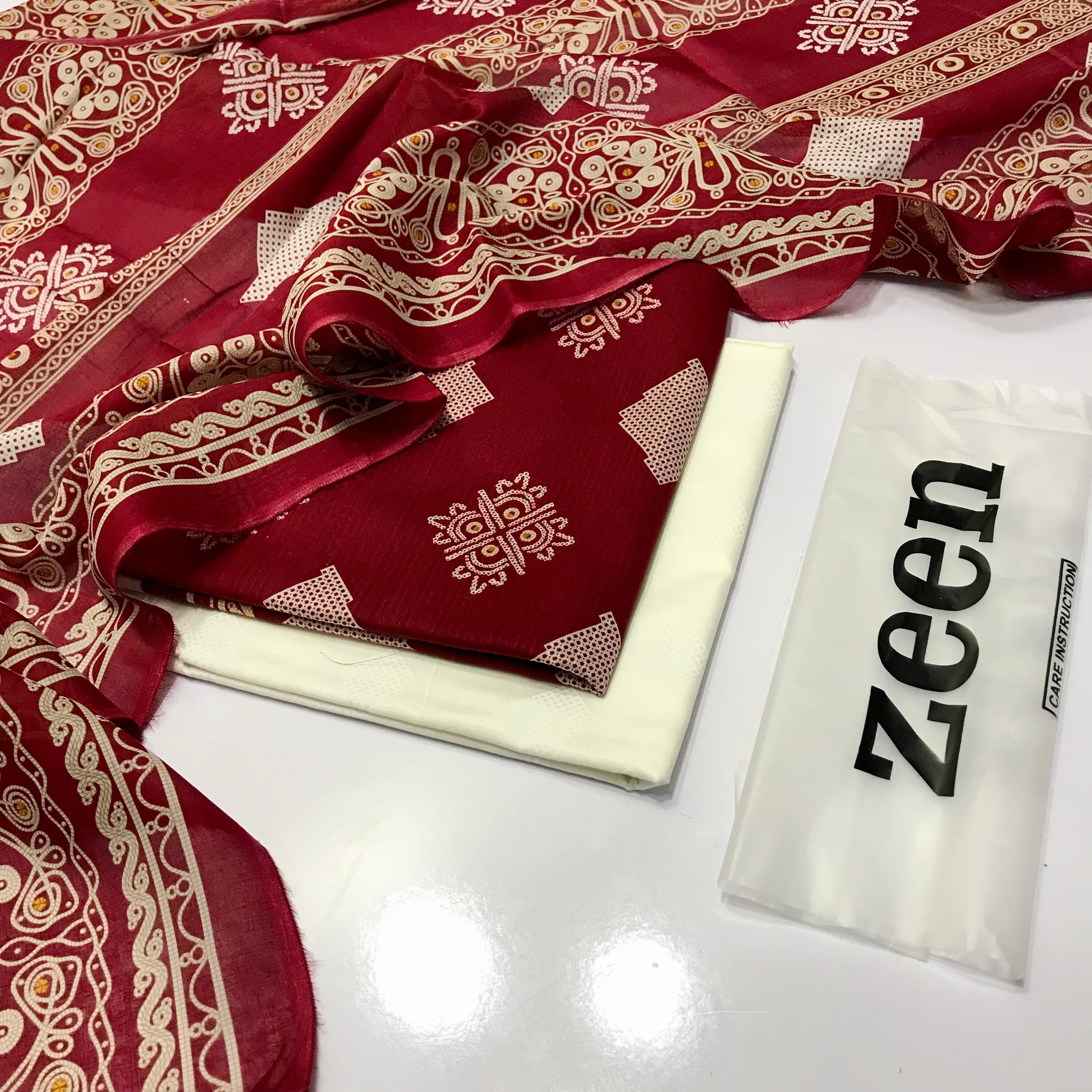 ZEEN BANA DORA LAWN 3PC ZN#011