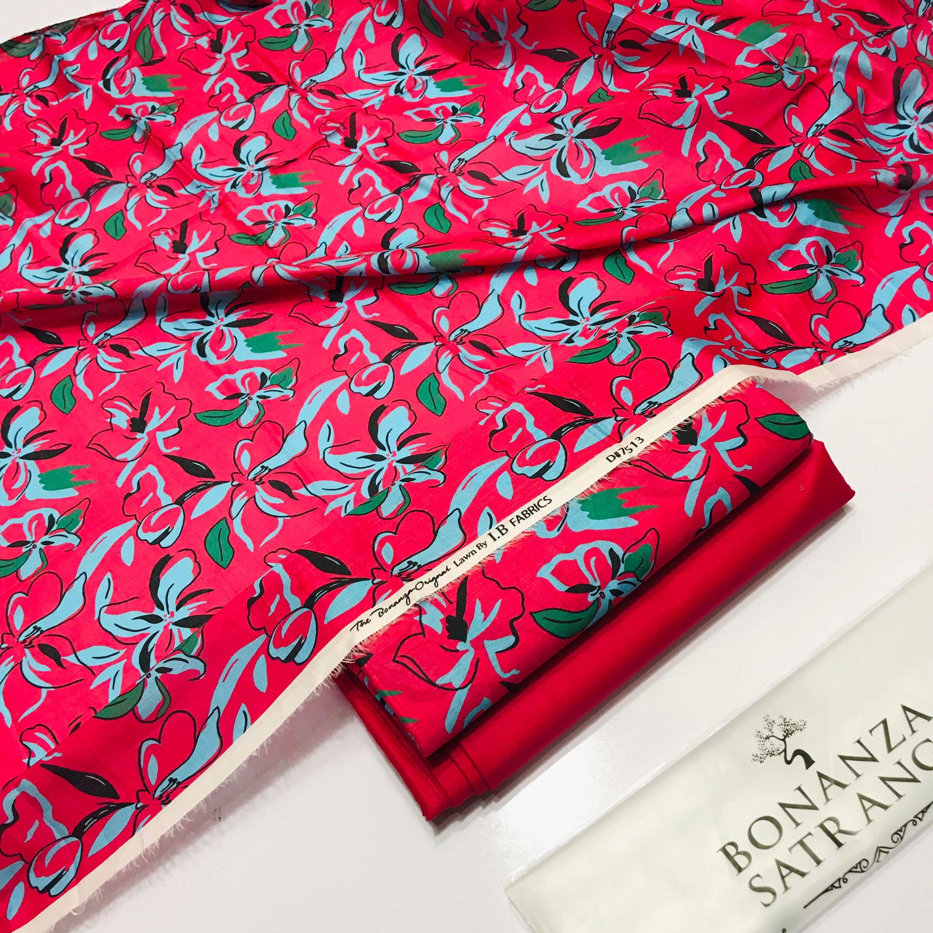 BONANZA LAWN DIGITAL PRINT 2PC D222