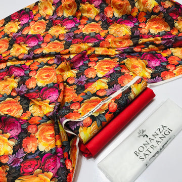 BONANZA LAWN DIGITAL PRINT 2PC D224