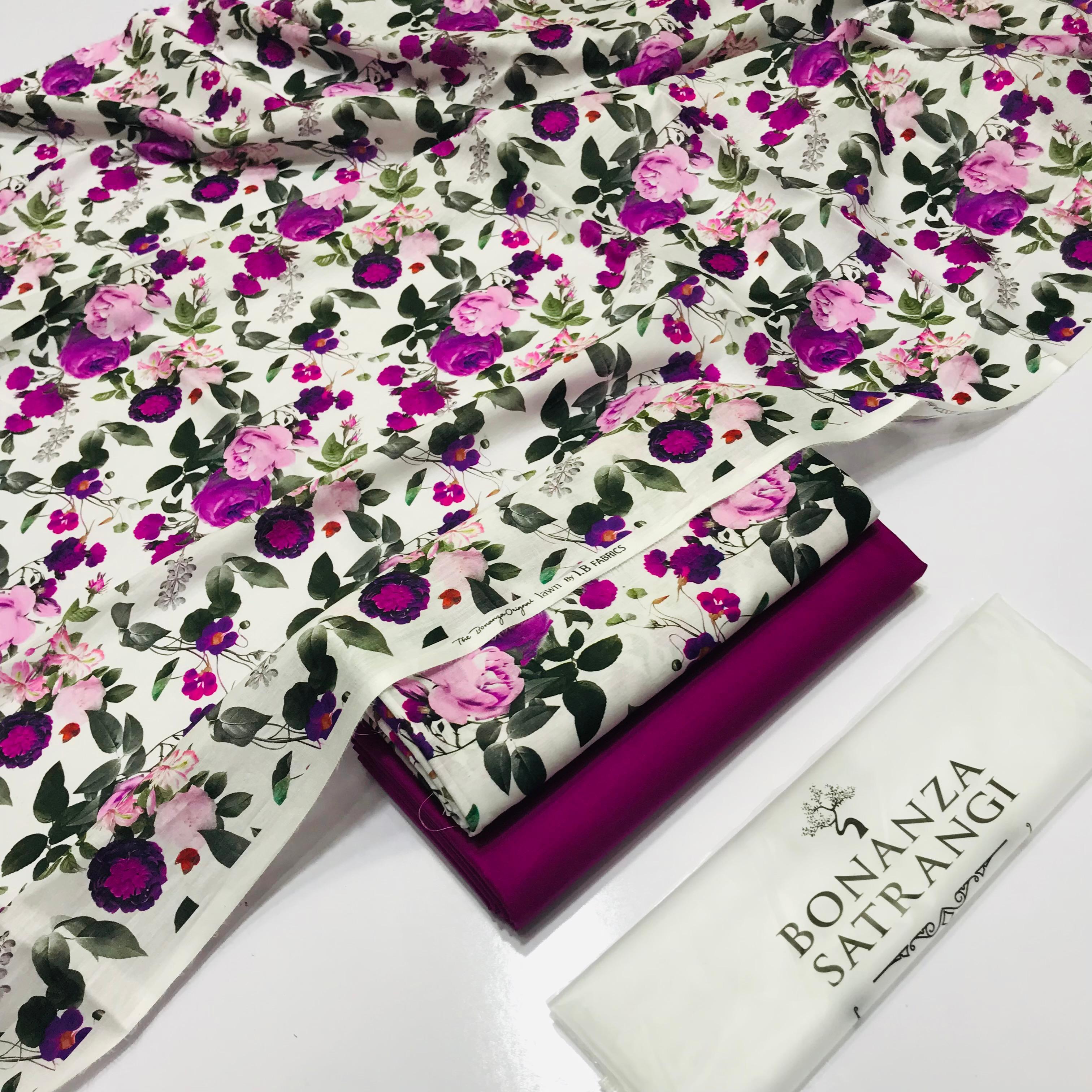 BONANZA LAWN DIGITAL PRINT 2PC D219